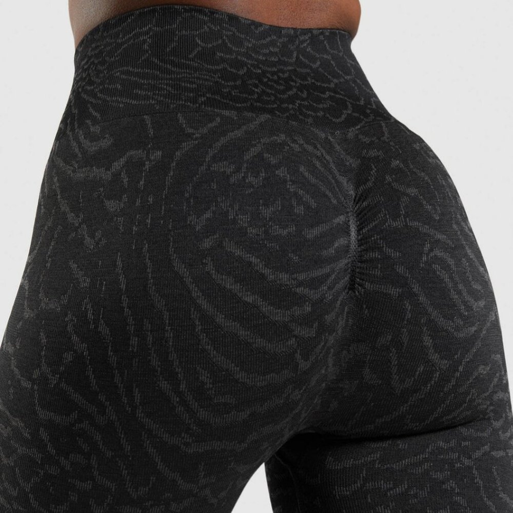 Gymshark Women's Size XS Adapt Animal Seamless Workout Biker Shorts Black NEW - Picture 6 of 7
